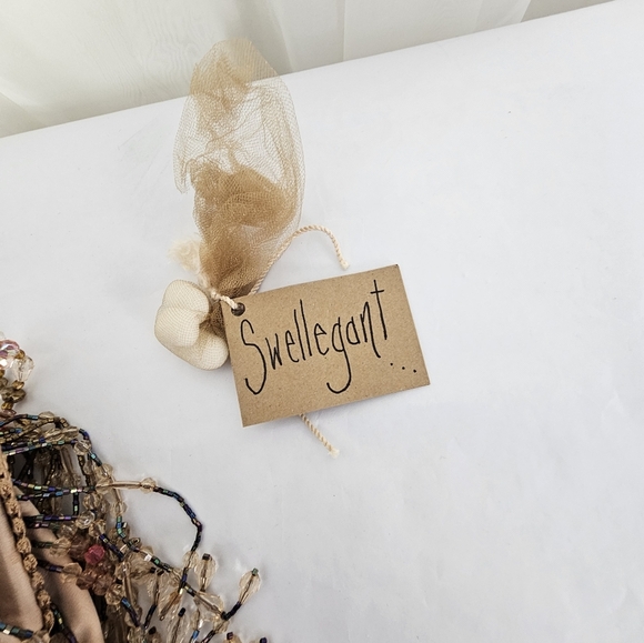 Vintage Nieman Marcus Upcycled By Swellegant Elegant Beaded Fringe Handbag - Picture 11 of 12